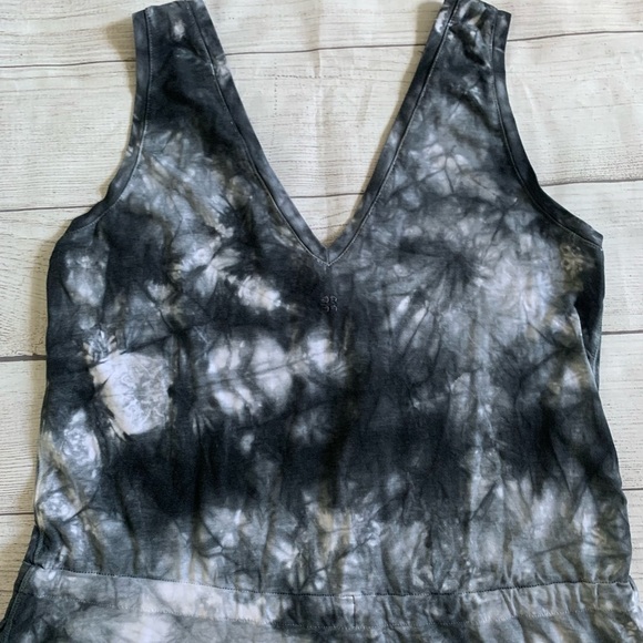 Sweaty Betty Take It Easy Drop Waist Dress in Gray/White Tie-Dye Print, Size XS - Picture 11 of 11
